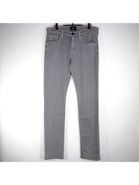 Paige Mens 33 x 33 Lennox Vintage Silver Ice Slim Jeans NEW Q1145